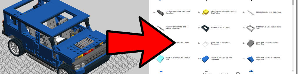 Finding part names in LEGO Digital Designer